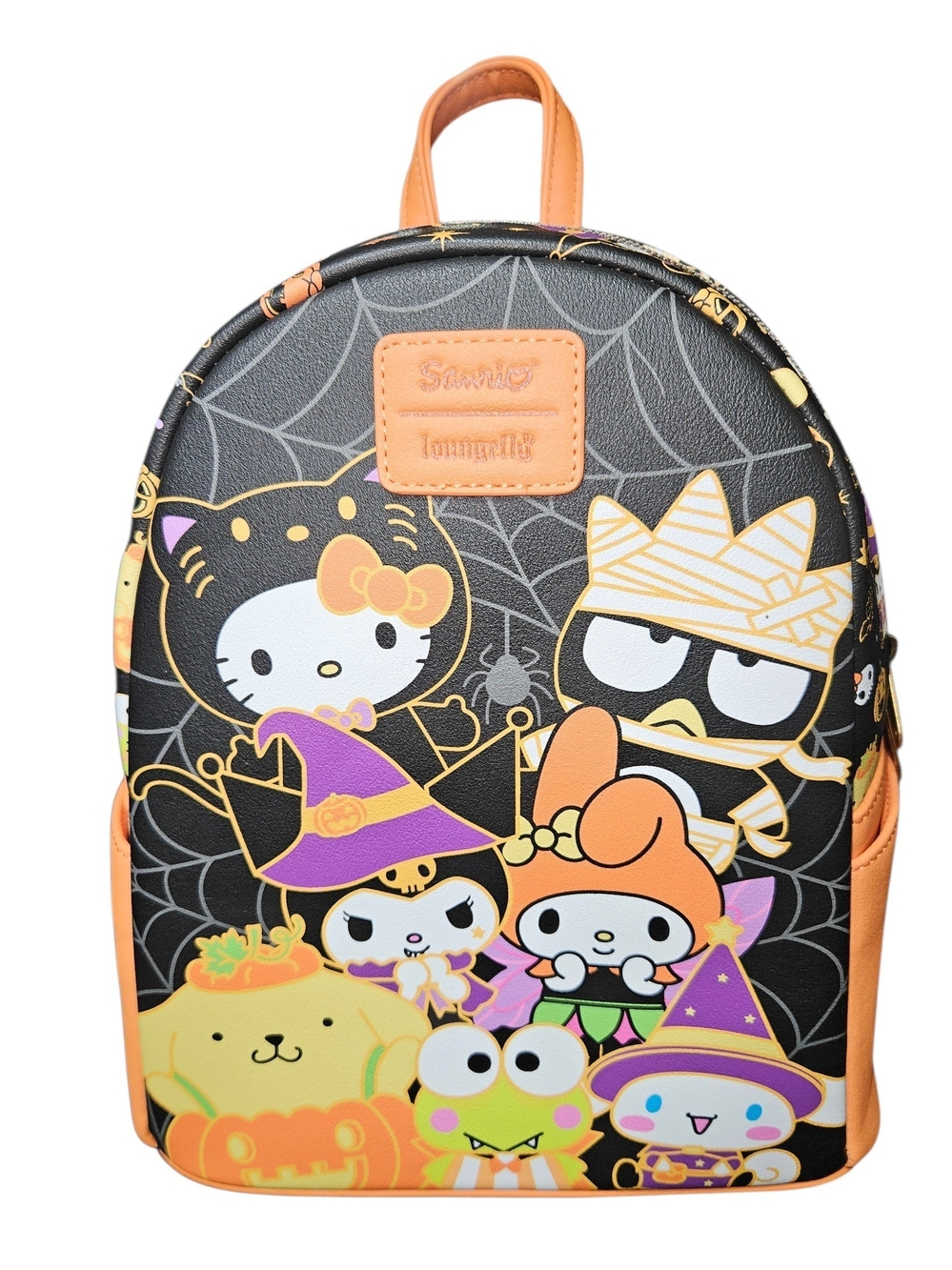 Sanrio Kids Halloween Character Mini Backpack - Black & Orange